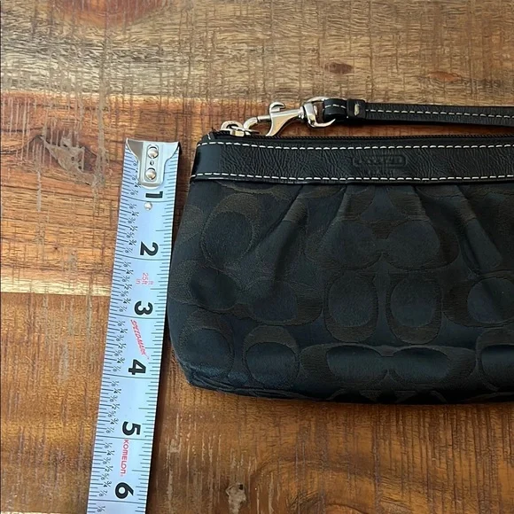 Coach Black Monogram Clutch Wristlet - Picture 9 of 9